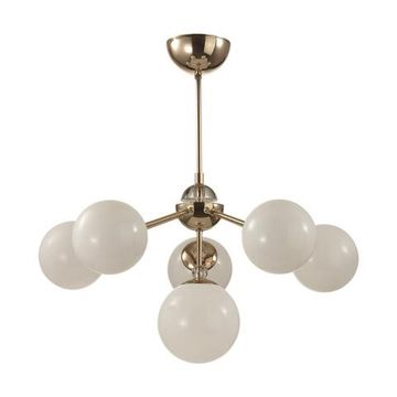 6536/6C MODERNI LN23 000 золотой Люстра потолочная E27 6*40W 220V MARSHA