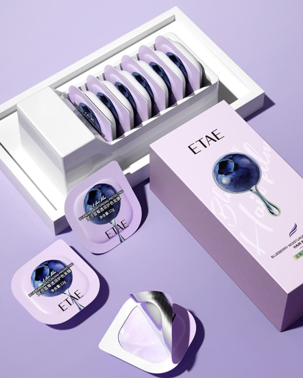 Маска для волос с черникой