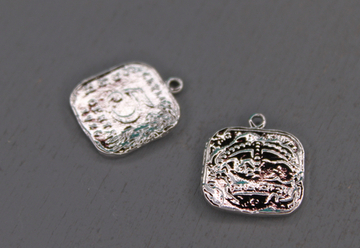 Подвеска монета квадрат 15 мм