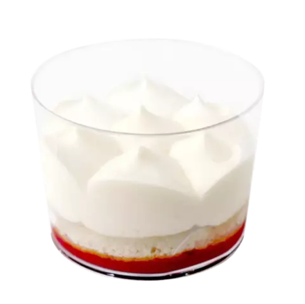 Десерт в креманке "Клубника со сливками" 1100гр/12шт