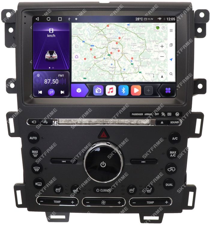 Магнитола для Ford Edge 2010-2015 - Kuberg SF-9065-A IPS, Android 10, 4G SIM-слот