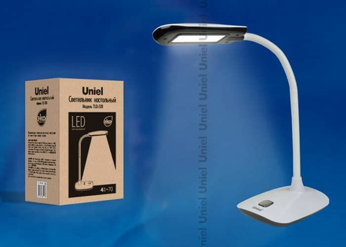 TLD-528 Black/4W/Светильник настольный/LED/400Lm/4500K/Механический выключатель/Цвет черный
