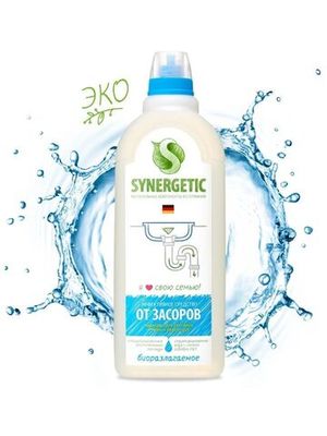 Средство от засоров Synergetic 1 л