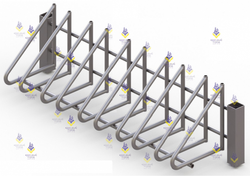 Велопарковка на столбах (5 мест)