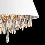 8374/3 CLASSI LN26 118 латунь/белый/прозрачный, металл/текстиль/хрусталь Люстра подвесная E27 3*60W 220V MITRIM