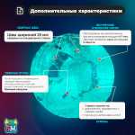 Светящийся зорб "Магический шар" ТПУ, диаметр 3 м