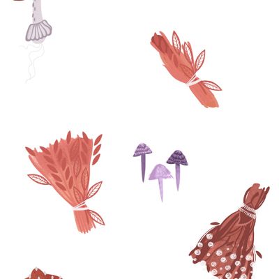 Травология. Артефакты ведьмы: травы, мухоморы и поганки.