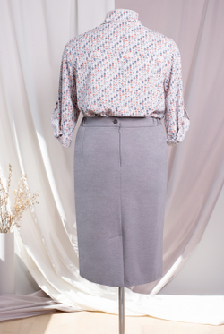 Юбка женская 3449зп, серый #47С013449зп