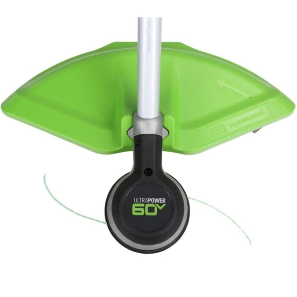 Аккумуляторный триммер Greenworks GD60LTК4, 60v, 40 см, (2108307UB), с аккумулятором 4 А·ч и зарядным устройством