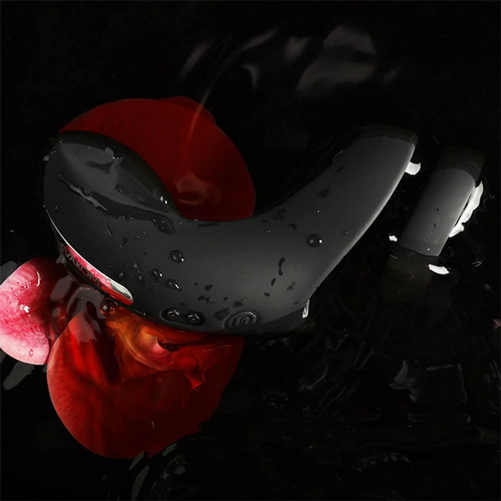 Черное эрекционное кольцо для стимуляции промежности Svakom Benedict Double Ring Perineum Stimulator SL01