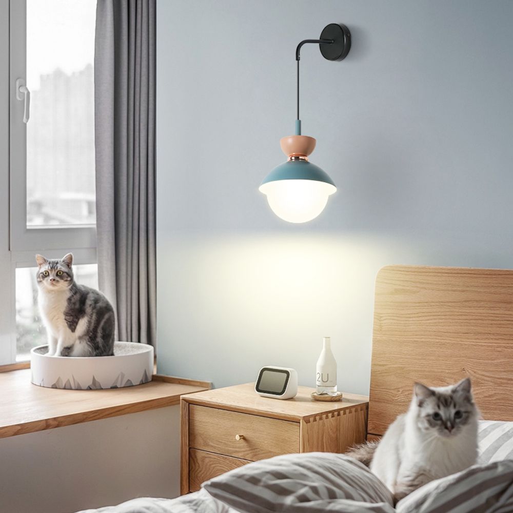 Настенный светильник POMPON WALL Grey Pink