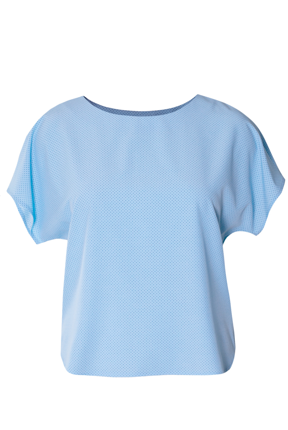Блузка женская 3256ЗПк, голубая точка #176Гот093256зпк