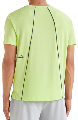 Мужская теннисная футболка Diadora Short Sleeve Tennis - зеленый