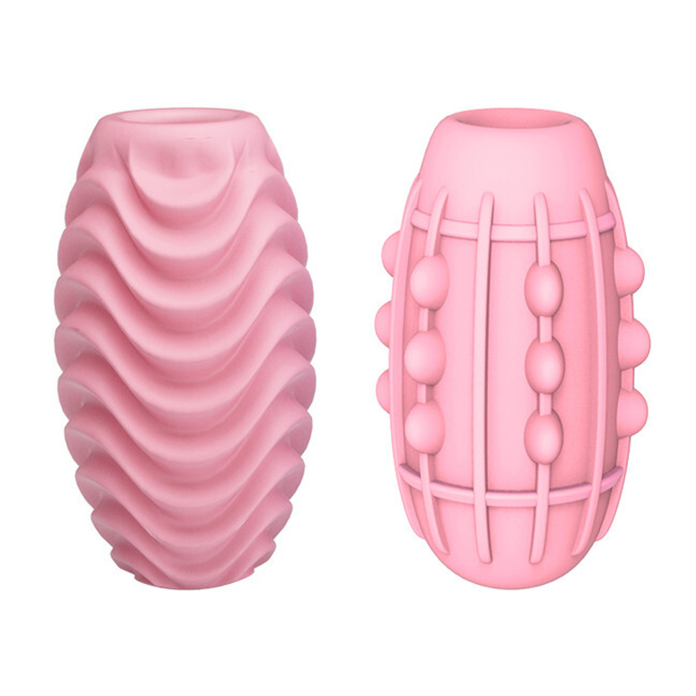 Двусторонний мини-мастурбатор Fantastic Egg Hard Boiled (Цвет: розовый)