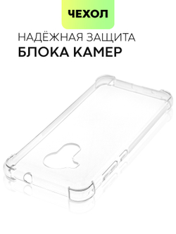 Чехол BROSCORP для Nokia C30 оптом (арт. NK-C30-HARD-TPU-TRANSPARENT)
