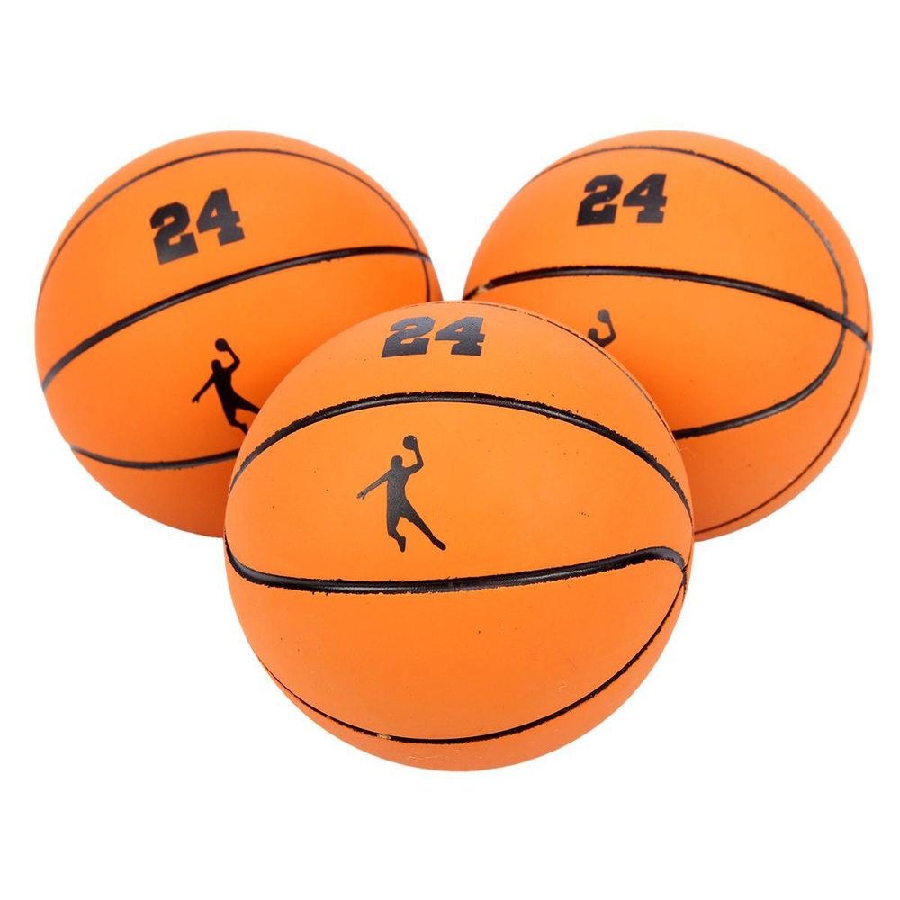 Мяч прыгун баскетбол 60 мм (20 шт в пакете), с-30585 (Комплект 2шт.)