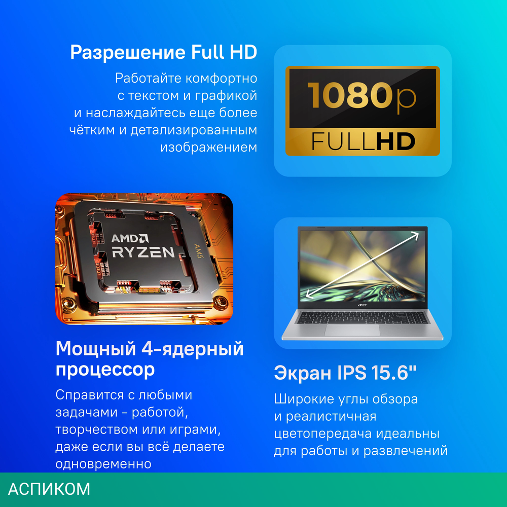 Ноутбук Acer Aspire 3 A315-24P-R490