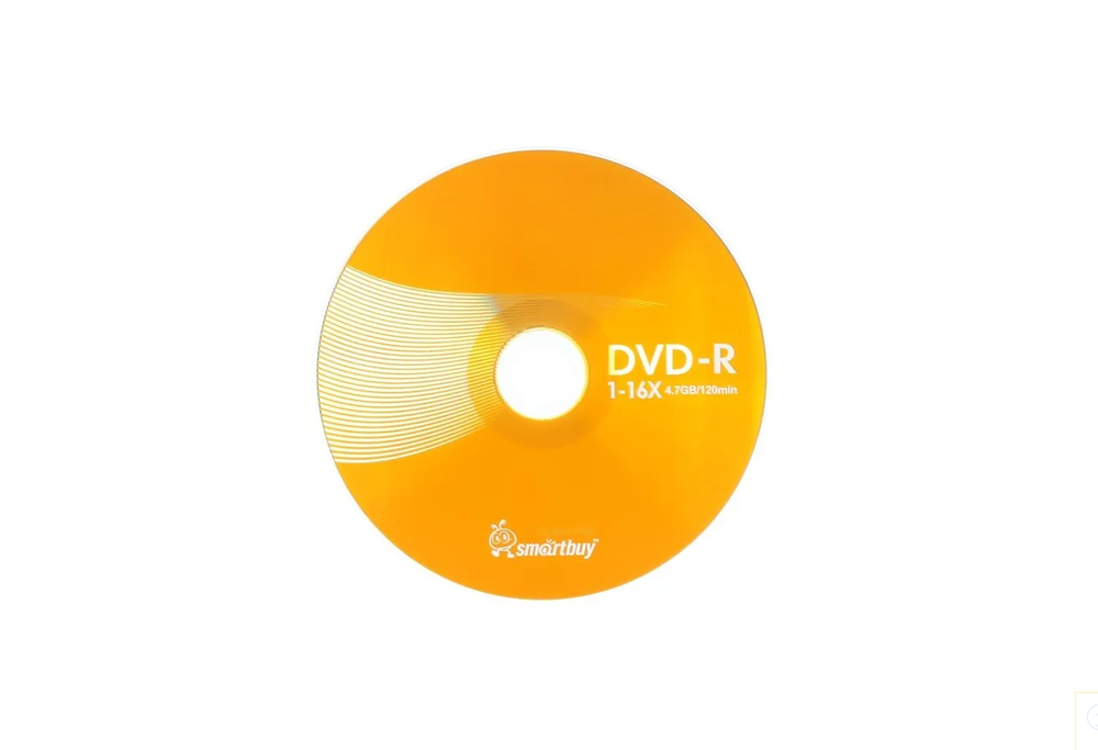 Оптический диск DVD+R 4.7GB Smartbuy SP-50 (1шт)
