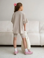 Летний костюм для девочки с велосипедками