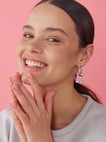 STATEMENT SHINE EARRINGS 2 IN 1