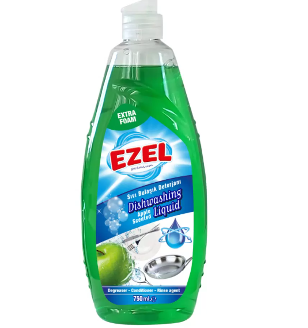 жидкость для мытья посуды EZEL яблоко 750мл