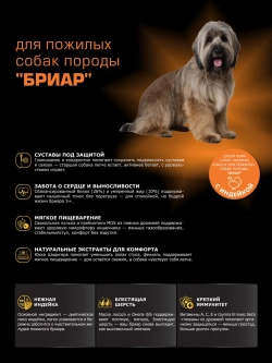 Корм для Бриар старше 5 лет, с индейкой, 12 кг