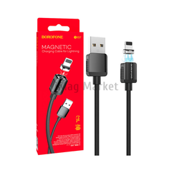 Зарядный кабель Borofone BX57, USB-A - Lightning, 2A, 10W, 1 м, черный