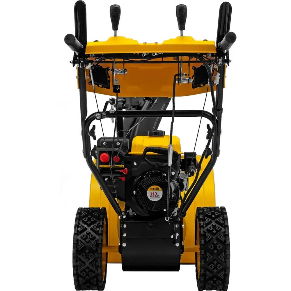 SBM 610S PRO Бензиновая снегоуборочная машина, 212 cc, электростартер, фара, обогрев// DENZEL 97654