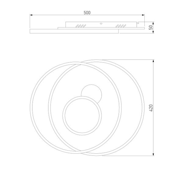 Потолочный светодиодный светильник Eurosvet Caroline 90256/1