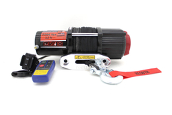 Лебедка для квадроцикла 12В 3500 lbs (1587 кг) планетарный редуктор 166:1 TROPHY (трос синтетика)