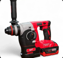 Набор аккумуляторного электроинструмента инструмента Milwaukee 4в1 с 4 АКБ Шуруповерт+Болгарка+Перфоратор+Гайковерт 18V