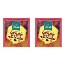 Чай черный Dilmah Ceylon Лесная ягода в пакетиках, 100 шт, 2 упаковки