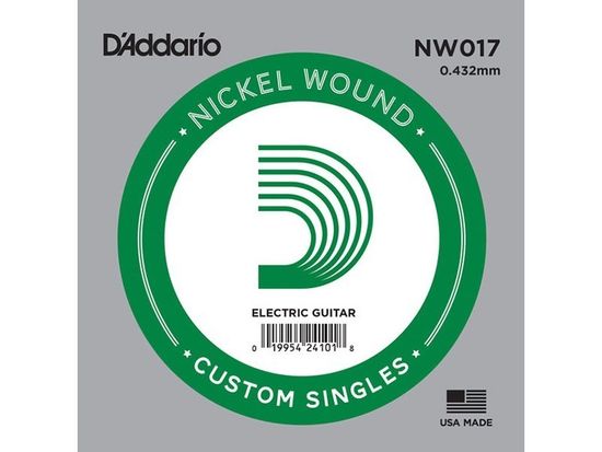 Струна одиночная для электрогитары D'ADDARIO NW017