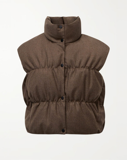 Жилетка — шерсть, гусиный пух