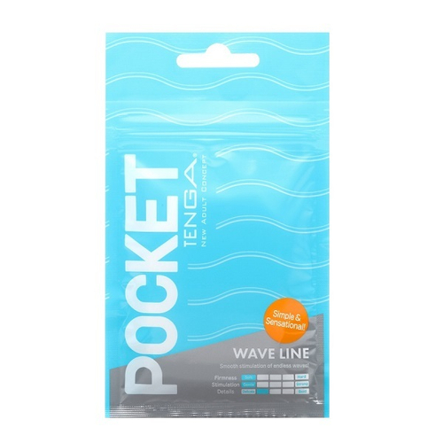 Карманный мастурбатор 8см Tenga Wave Line POT-001