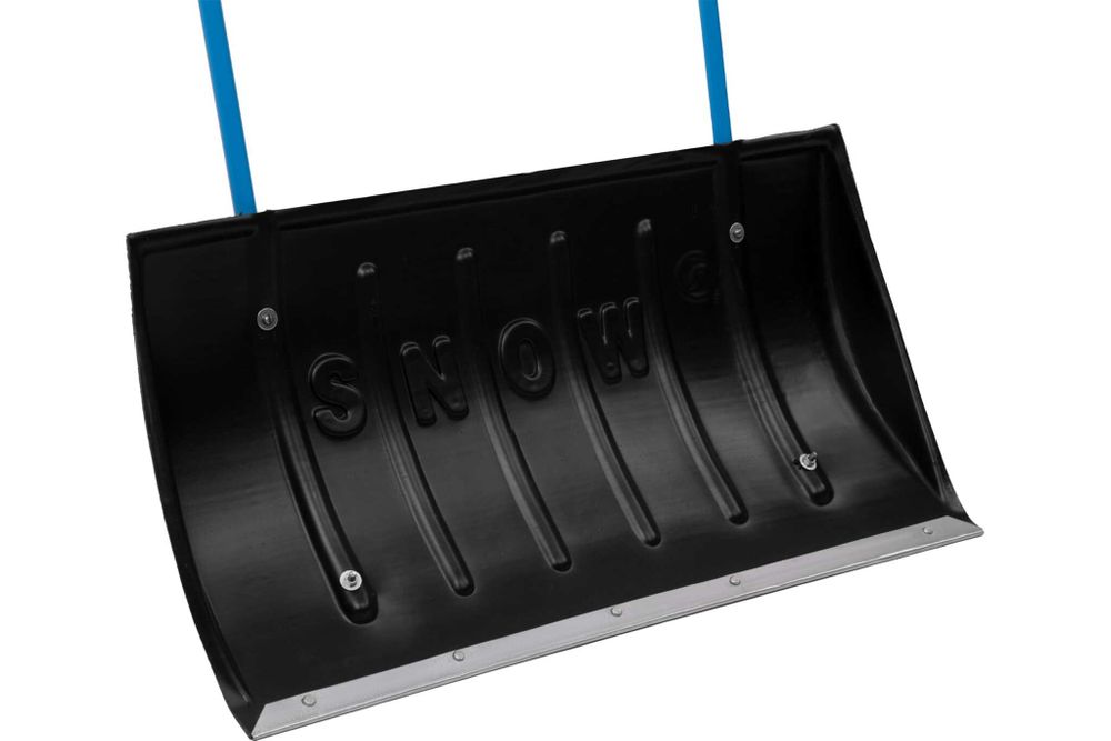 Движок для снега 790х450мм, пластиковый с алюм.планкой,П-обр.ручка СИБРТЕХ 61594