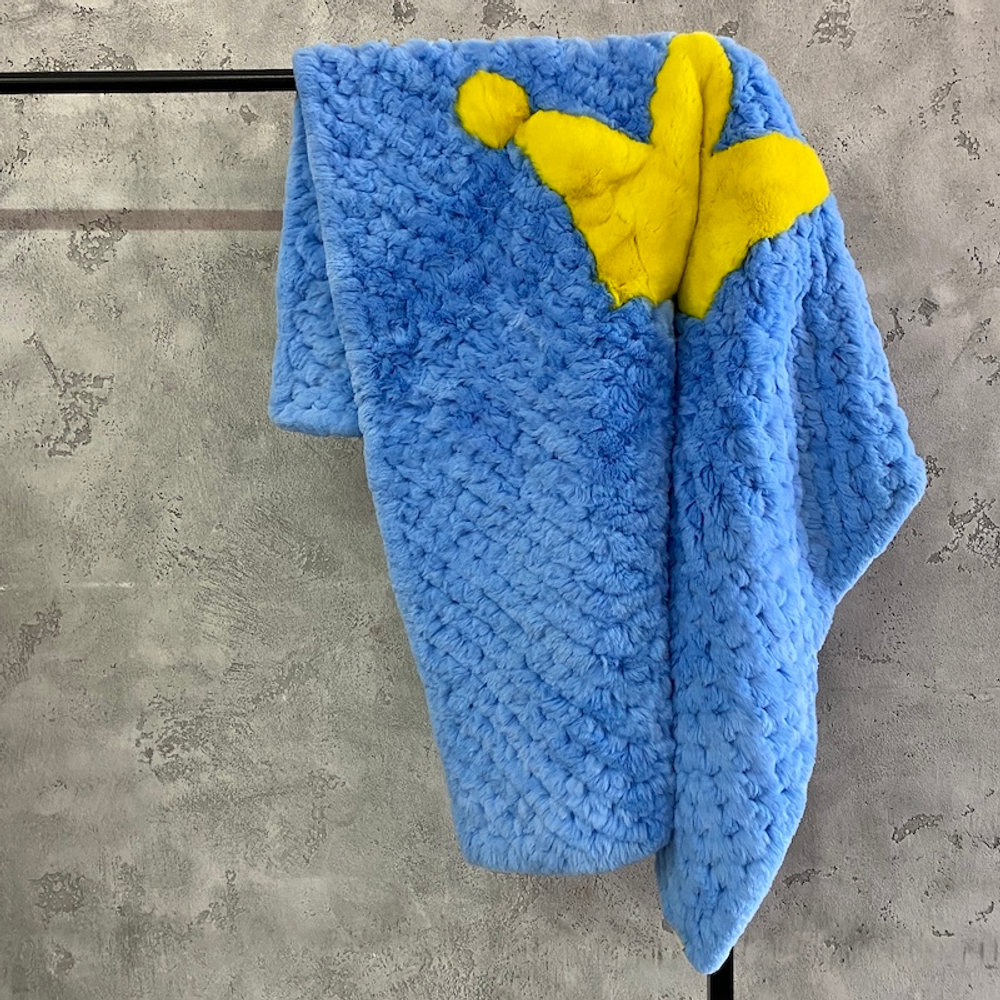 плед из натурального меха