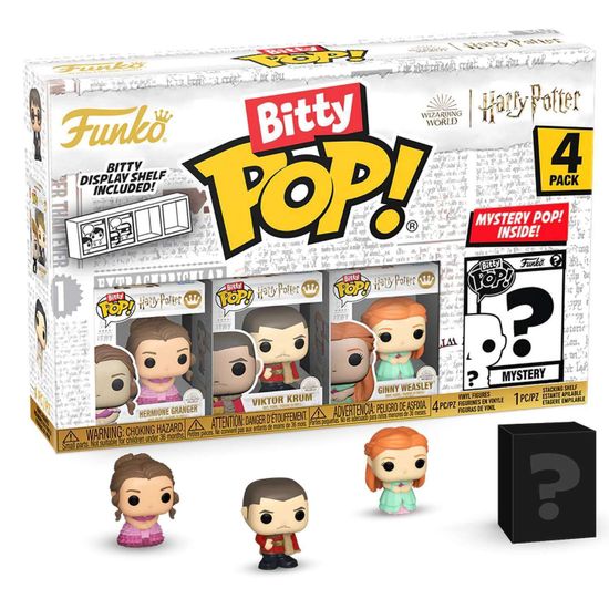 Фигурка Funko Bitty POP! Harry Potter GoF Hermione+Viktor+Ginny+Mystery (1 of 4) 4PK 83655 / Фигурка Фанко Битти ПОП! по мотивам вселенной "Гарри Поттер"