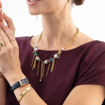 Колье Coeur de Lion Multicolour Gold 3020/10-1516