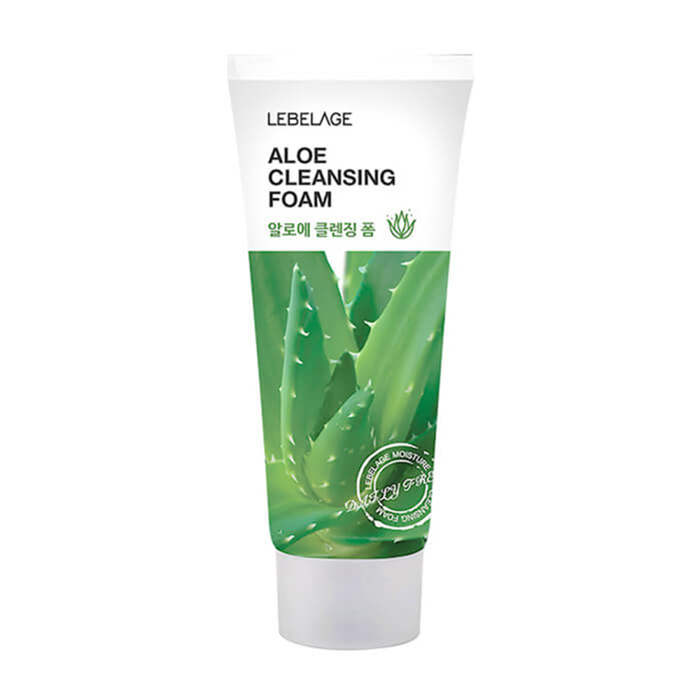 Пенка для умывания с экстрактом алоэ LEBELAGE Aloe Cleansing Foam (100мл)