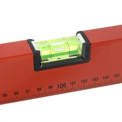 Уровень алюминий, Bartex, 2000 мм, 3 глазка, линейка, красный
