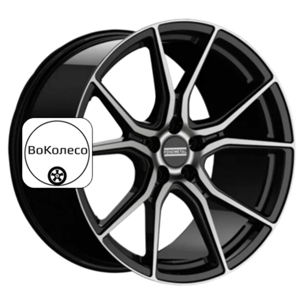 8,5x20/5x114,3 ET32 D75 STC-45 Gloss Black Machined Fondmetal