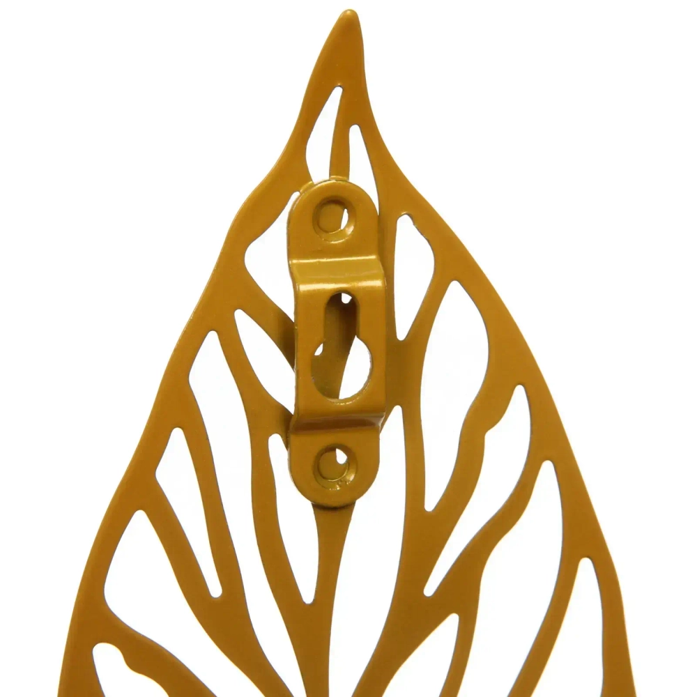 Крючок интерьерный металлический «ЛОФТ ТАМБЛ», лантана, цвет золото, 9*24,5см