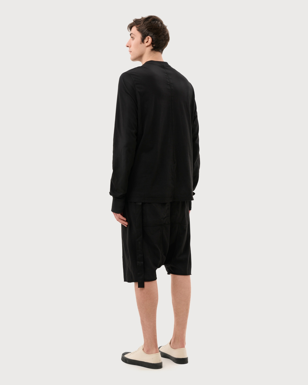 RICK OWENS DRKSHDW ШОРТЫ ЧЕРНЫЕ LIDO DRAWSTRING PODS