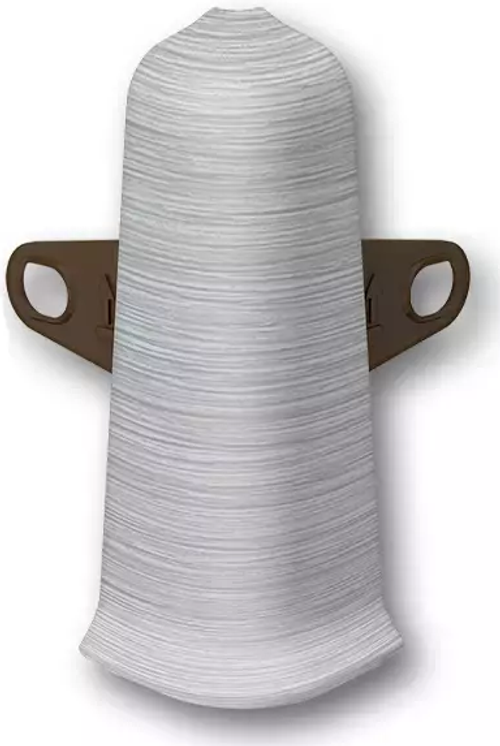 Угол наруж для плинтуса Деконика 70мм 186 Алюминий