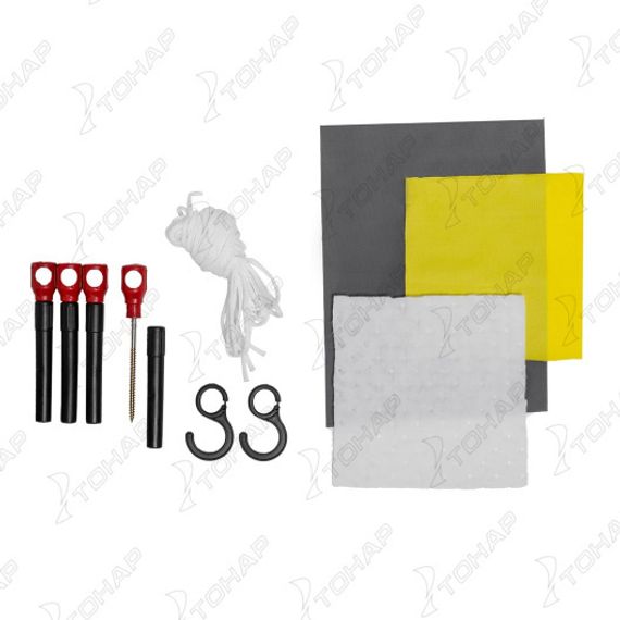 Палатка зимняя утепл. Куб Premium 2,1х2,1 желтый/серый (HS-WSCI-P-210YG) Helios