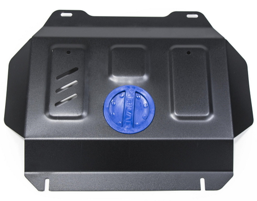 Защита радиатора и картера Rival (часть 2) для Toyota Fortuner II (V - 2.7; 2.8D) 4WD 2017-2020 2020-н.в./Toyota Hilux VIII (V - 2.4D; 2.8D) 4WD 2015-2018/Toyota Hilux VIII рестайлинг (V - 2.8D) 4WD 2018-2020 2020-н.в. (устанавл-ся совместно с 1.9501.1), сталь 1.8 мм, без крепежа, штампованная, 1.9502.1