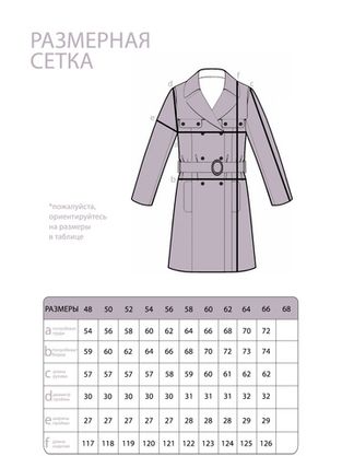 Цена на Тренч-2558 больших размеров