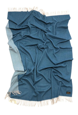 Плед 130х180 Glen Saxon Lamcash Stone-Mid Blue Германия-Шотландия фото