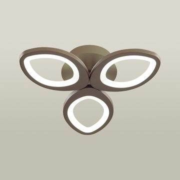 Люстра потолочная диммир. с ДУ + LampSmart LED 60W 3000-6000К 4577/60CL коричневый LULU LEDIO Lumion